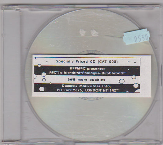 Aphex Twin : Analogue Bubblebath Vol. 3 (CD, EP, J-C)
