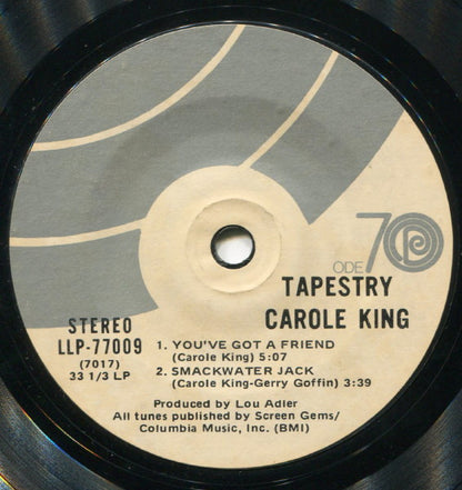 Carole King : Tapestry (7", Jukebox)