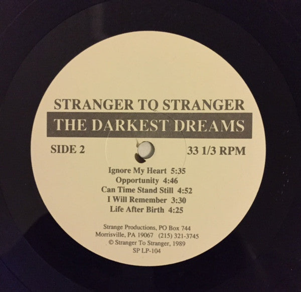 Stranger To Stranger : The Darkest Dreams (LP)