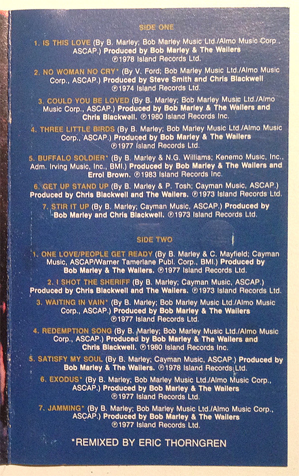 Bob Marley & The Wailers : Legend - The Best Of Bob Marley And The Wailers (Cass, Comp, SR,)