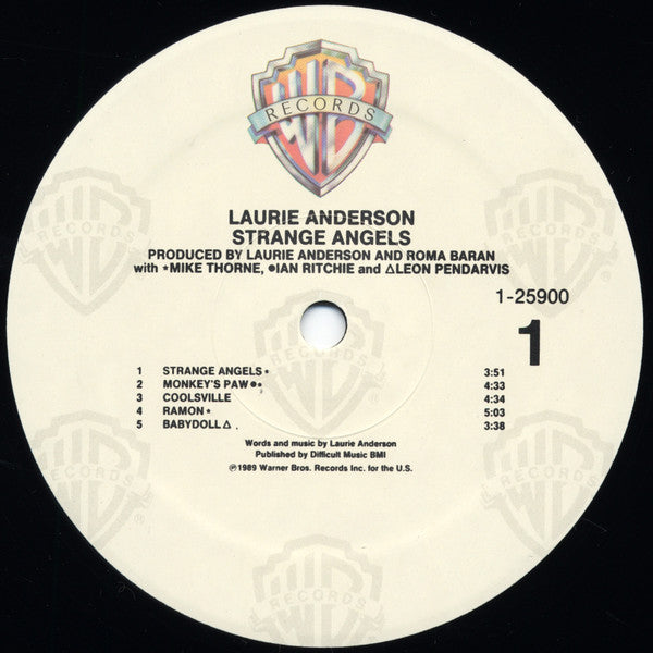 Laurie Anderson : Strange Angels (LP, Album)