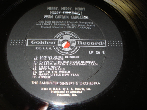 Captain Kangaroo, Mr. Green Jeans And The Sandpiper Chorus And Orchestra : Merry, Merry, Merry Merry Christmas! From Captain Kangaroo (LP, Album)