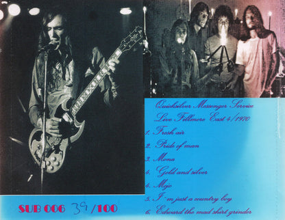 Quicksilver Messenger Service : Live Fillmore East 4/1970 (CDr, Album, Unofficial)