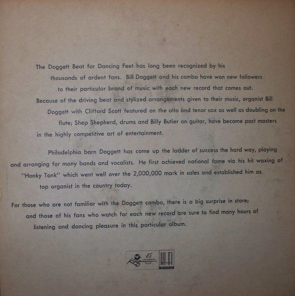 Bill Doggett : Hold It Volume 2 (7", EP)