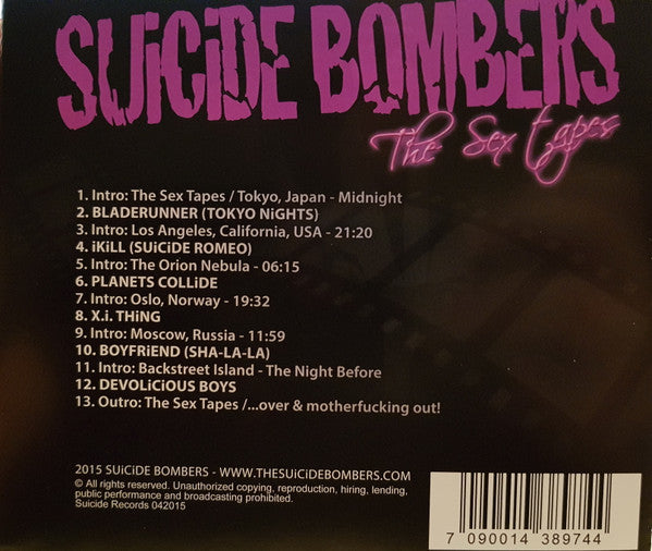 Suicide Bombers (3) : The Sex Tapes (CD, MiniAlbum)