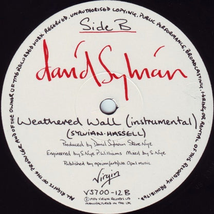 David Sylvian : The Ink In The Well (12", Single, Ltd)