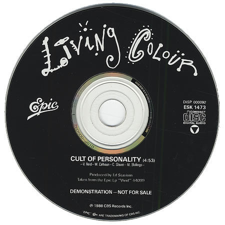 Living Colour : Cult Of Personality (CD, Single, Promo)