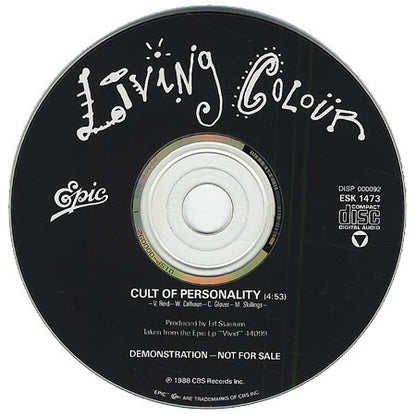 Living Colour : Cult Of Personality (CD, Single, Promo)