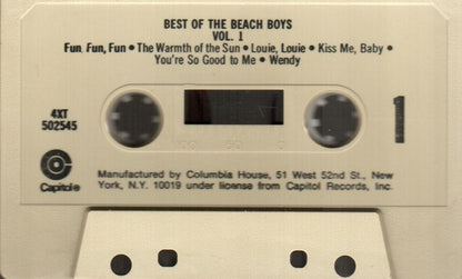The Beach Boys : Best Of The Beach Boys, Vol. 1 (Cass, Comp, Club)