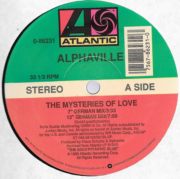 Alphaville : Mysteries Of Love (12", Single)