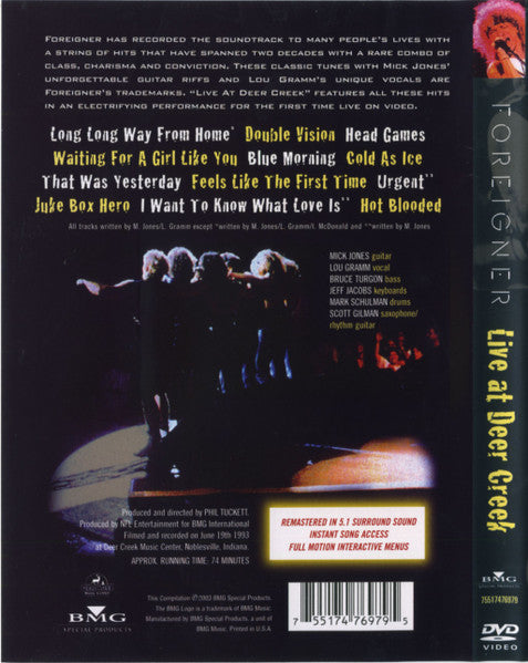 FOREIGNER : Live at Deer Creek [DVD] [Import](中古品) Buy Foreigner : Live At Deer Creek (DVD-V) Online for a great