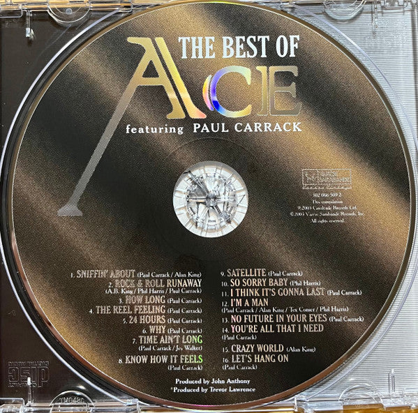 Ace (7) : The Best Of Ace Featuring Paul Carrack (CD, Comp)