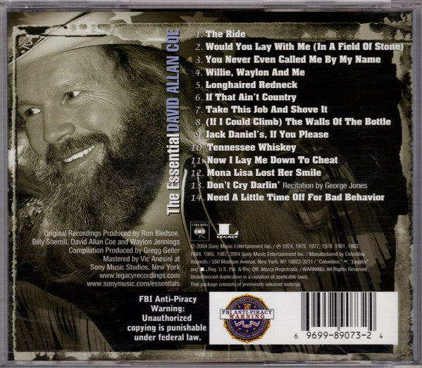 David Allan Coe : The Essential David Allan Coe (CD, Comp, RM)
