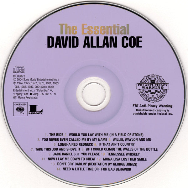 David Allan Coe : The Essential David Allan Coe (CD, Comp, RM)