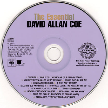 David Allan Coe : The Essential David Allan Coe (CD, Comp, RM)