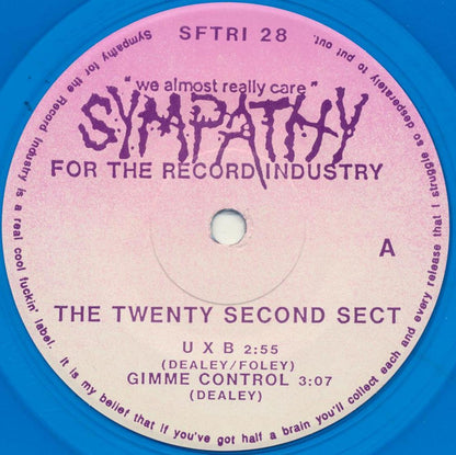 The Twenty Second Sect : UXB (7", Blu)