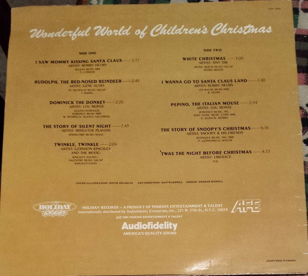 Various : Wonderful World Of Children's Christmas (LP, Comp)
