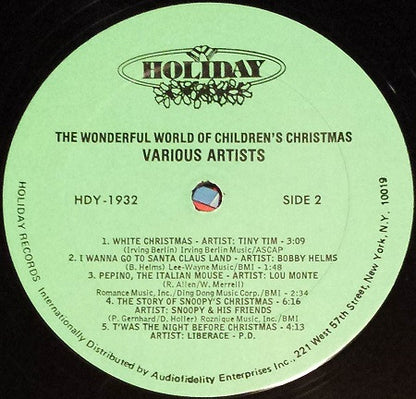 Various : Wonderful World Of Children's Christmas (LP, Comp)