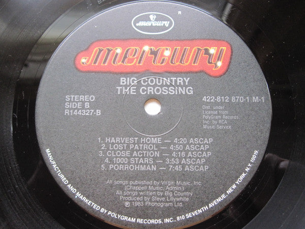 Big Country : The Crossing (LP, Album, Club, RCA)