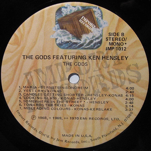 The Gods (2) : The Gods Featuring Ken Hensley (LP, Comp)