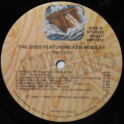 The Gods (2) : The Gods Featuring Ken Hensley (LP, Comp)