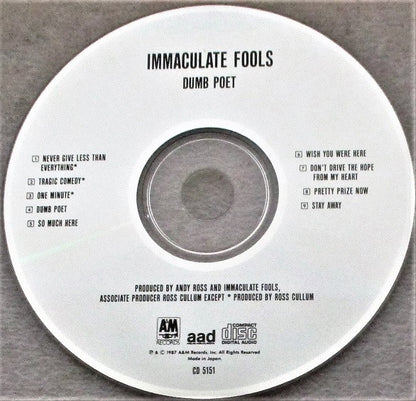Immaculate Fools : Dumb Poet (CD, Album)