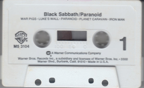 Black Sabbath : Paranoid (Cass, Album, RE, No )