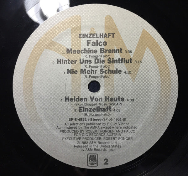 Falco : Einzelhaft (LP, Album, B, )
