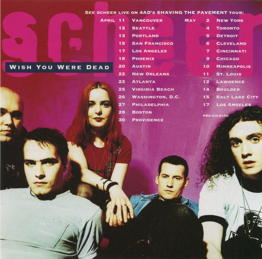 Scheer : Wish You Were Dead (CD, Single, Promo, Tou)