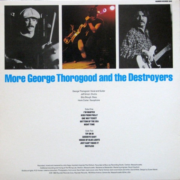 George Thorogood & The Destroyers : More George Thorogood And The Destroyers (LP, Album, All)