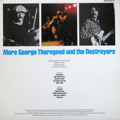 George Thorogood & The Destroyers : More George Thorogood And The Destroyers (LP, Album, All)
