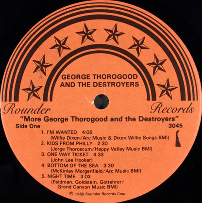 George Thorogood & The Destroyers : More George Thorogood And The Destroyers (LP, Album, All)