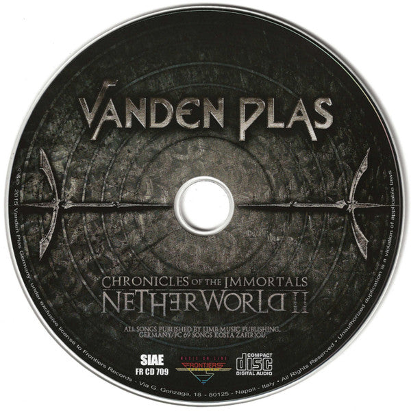 Vanden Plas : Chronicles Of The Immortals (Netherworld II) (CD, Album, Dig)