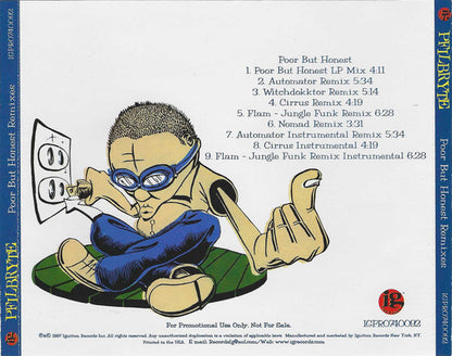Pfilbryte : Poor But Honest (Remixes) (CD, Promo)