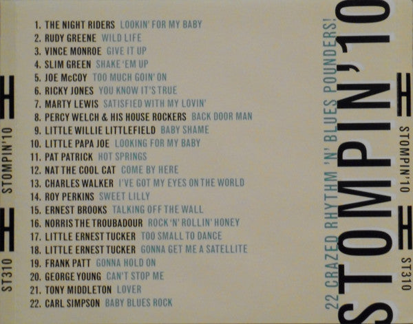 Various : Stompin' 10 - 22 Crazed Rhythm 'N' Blues Pounders! (CD, Album, Comp)