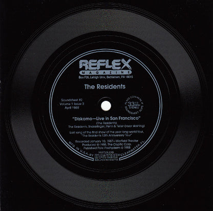The Residents : Diskomo - Live In San Francisco (Flexi, 6", Shape, S/Sided)