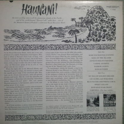 Haunani Kahalewai : Hawaii's Favorite Singing Star: Haunani! (LP, Mono)