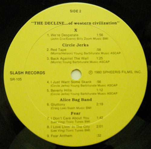 Various : The Decline Of Western Civilization (LP, Album)
