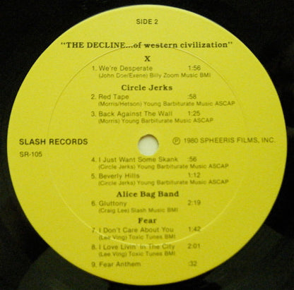 Various : The Decline Of Western Civilization (LP, Album)