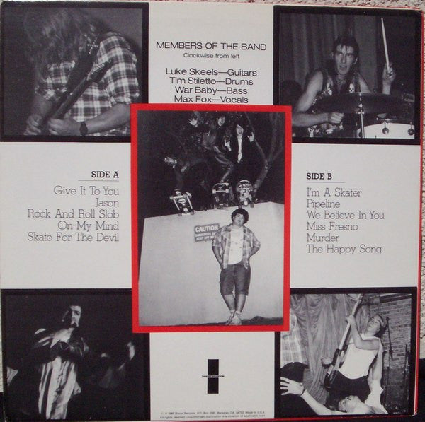 The Boneless Ones : Skate For The Devil (LP, Album)