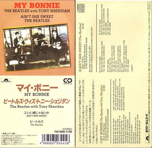 The Beatles With  Tony Sheridan : My Bonnie / Aint She Sweet (CD, Mini, Single)