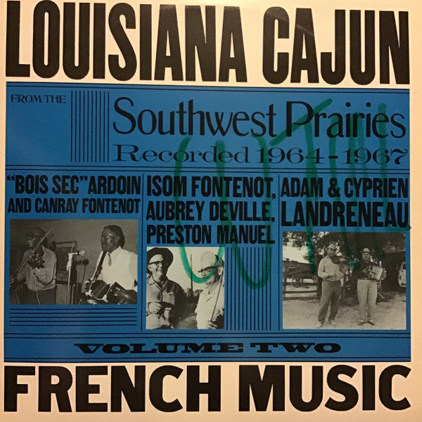 Various : Louisiana Cajun French Music From The Southwest Prairies Vol. 2 (LP, RP)