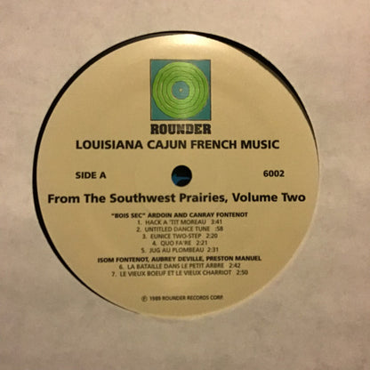 Various : Louisiana Cajun French Music From The Southwest Prairies Vol. 2 (LP, RP)