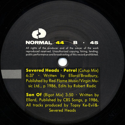 Severed Heads : Petrol (12")