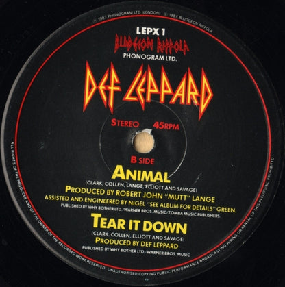 Def Leppard : Animal (12", Single)