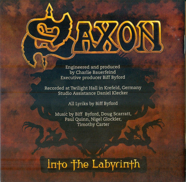 Saxon : Into The Labyrinth (CD, Album)