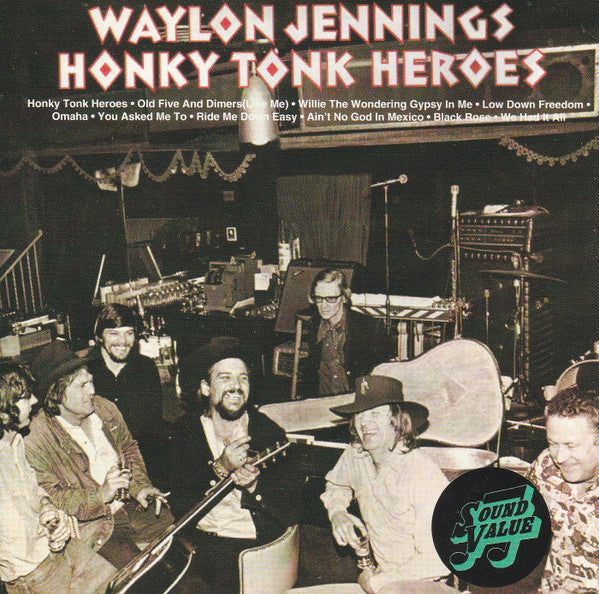 Waylon Jennings : Honky Tonk Heroes (CD, Album, RE)