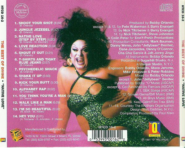 Divine : The Best Of Divine: Native Love (CD, Comp, RE)