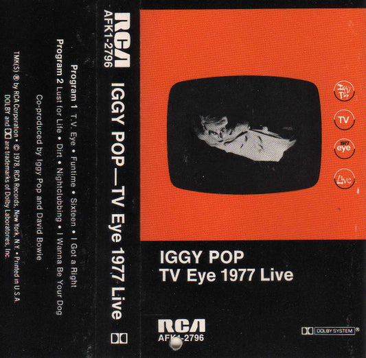 Iggy Pop : TV Eye 1977 Live (Cass, Album, Dol)