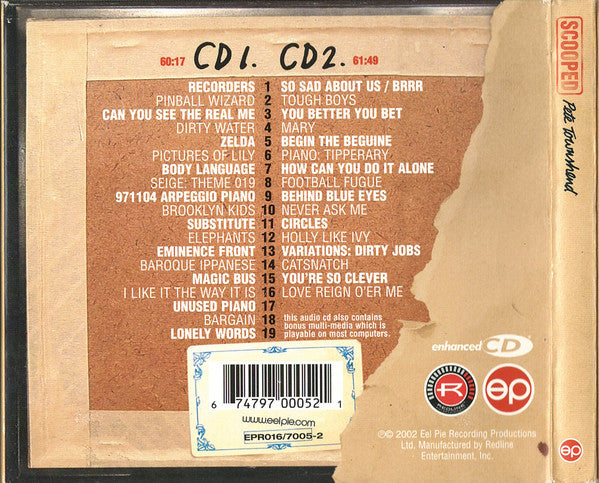 Pete Townshend : Scooped (2xCD, Comp, Enh)